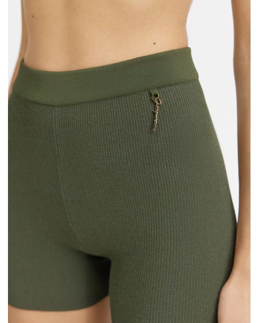 Jacquemus Green Le Short Pralu Knitted Shorts