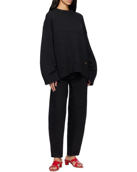 Ganni Blue Dark Wool Mix Jumper