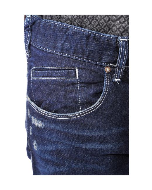 Armani Jeans Blue Logo Jeans for men