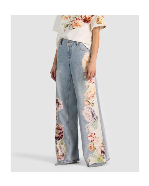 Alice + Olivia Blue Amazing Jean
