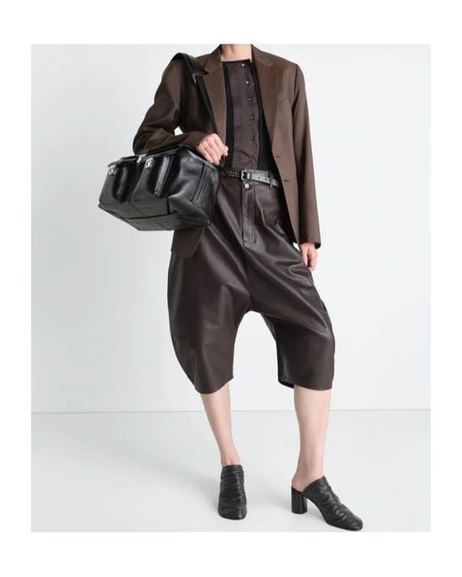 Lemaire Gray Button Detailed Tapered Shorts