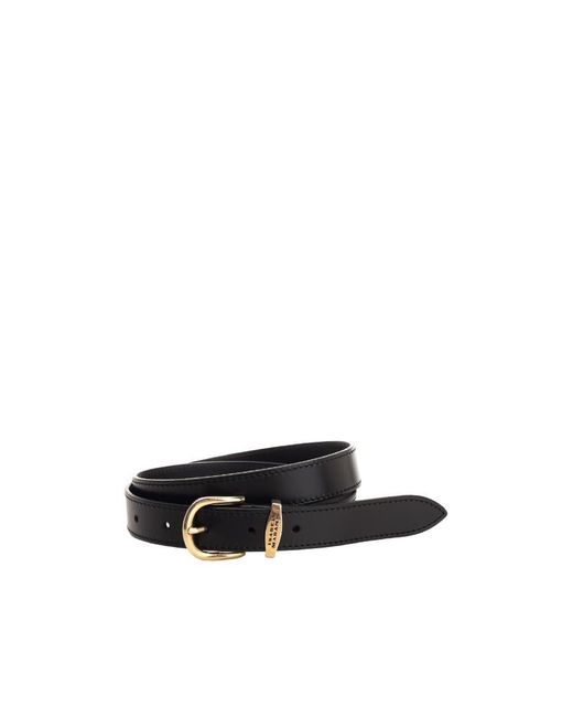 Isabel Marant White Logo Engraved Buckle Belt