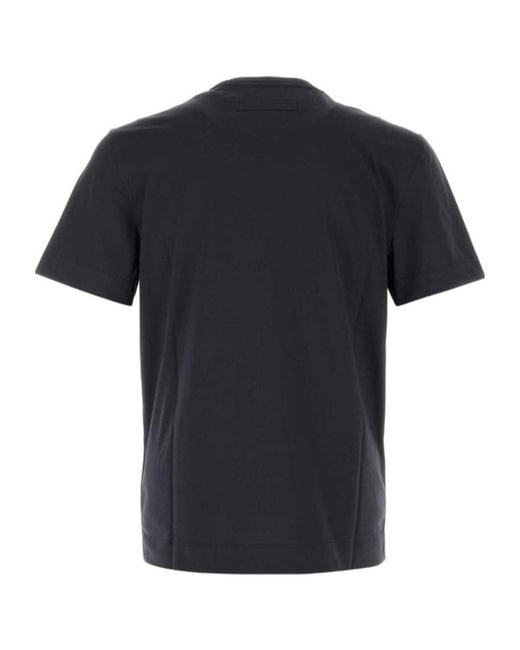 Zegna Black Short-Sleeved Crewneck T-Shirt for men