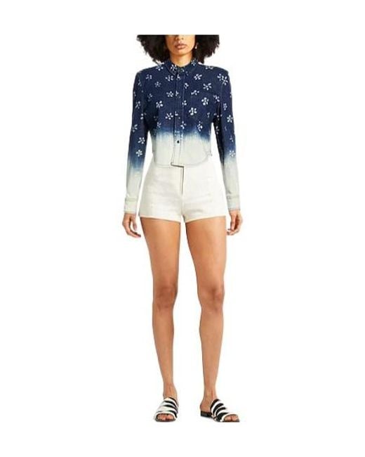 Marni Blue Denim Shirt Cotton, Elastane