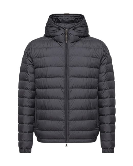 Moncler Gray Solienn Hooded Zip-Up Padded Jacket for men