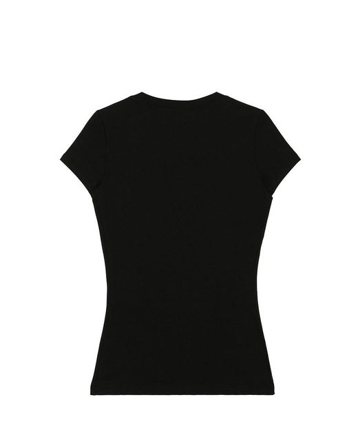 Moschino Black Love Printed T-Shirt
