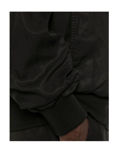 Iceberg Black Bomber Jacket for men