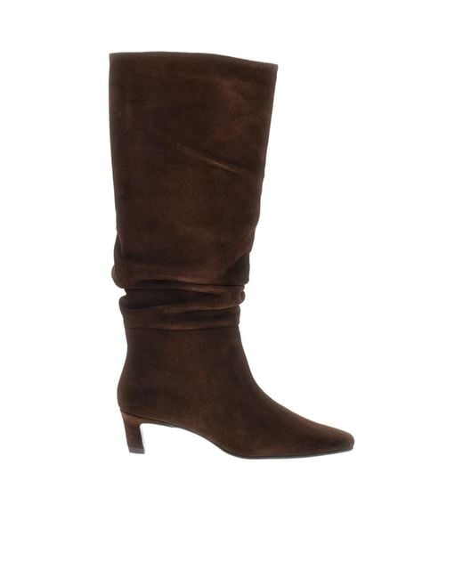Alohas Brown Square-Toe Boots