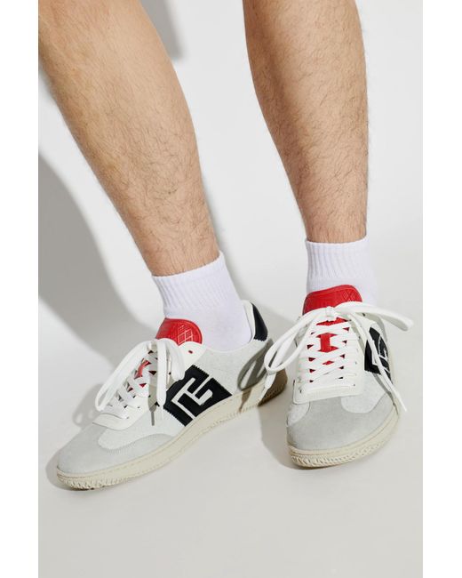 Balmain White "Swan" Sports Shoes for men