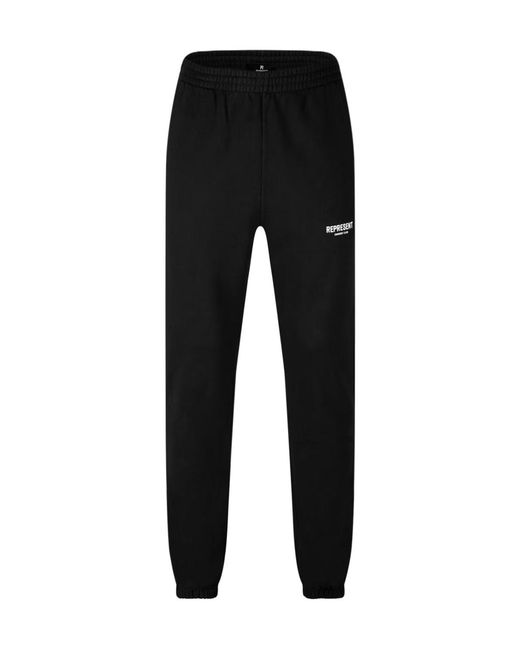Represent Black Logo Track Pants for men