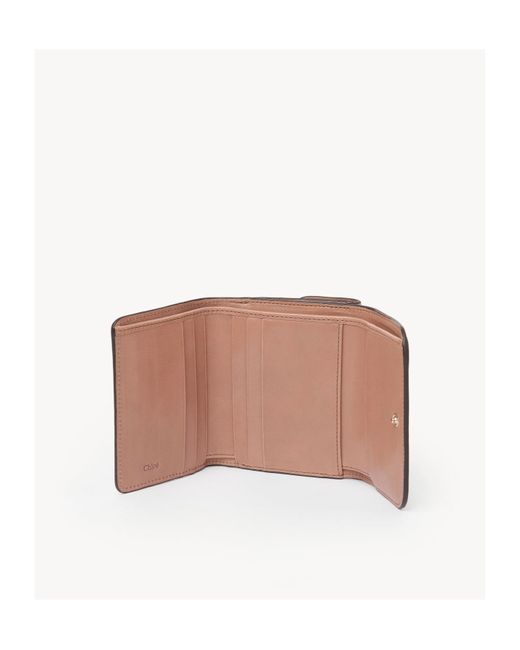 Chloé White Chloé C Small Tri-Fold Wallet