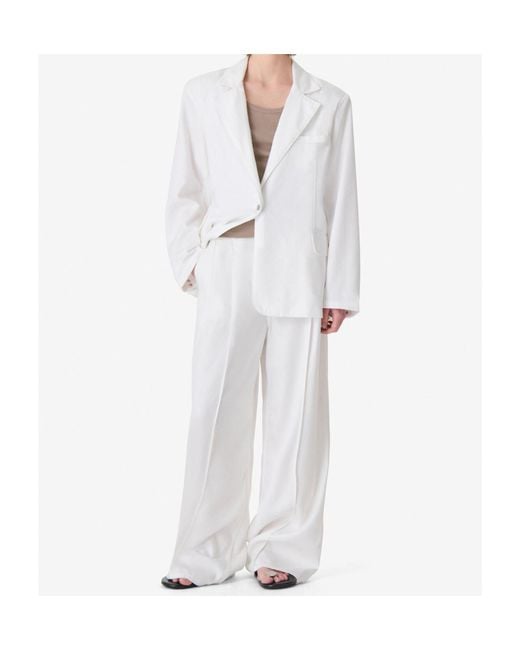 IRO White Tiki Single-Breasted Blazer