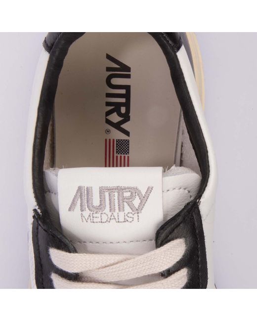 Autry White And Leather Sneakers