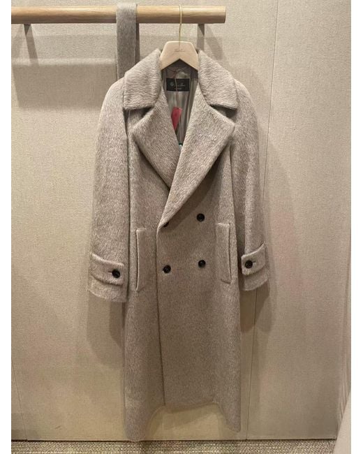 Loro Piana Natural Foster Double-Breasted Coat