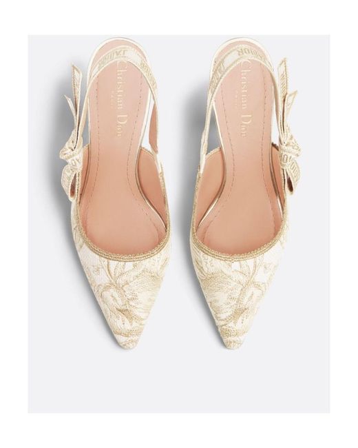 Dior White Logo High-Heeled Sandals