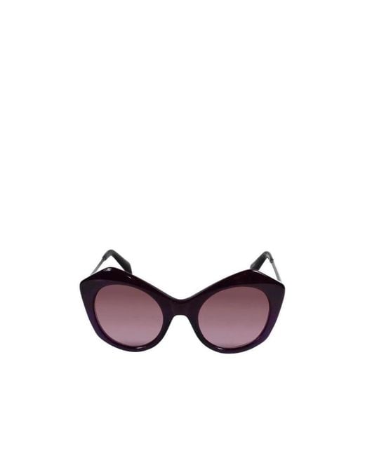 Yohji Yamamoto Purple Irregular Sunglasses