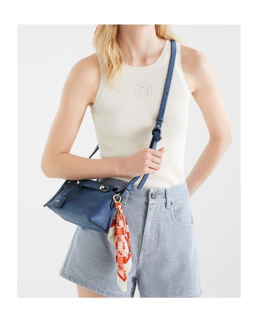 Fendi White Logo Detailed Knitted Tank Top