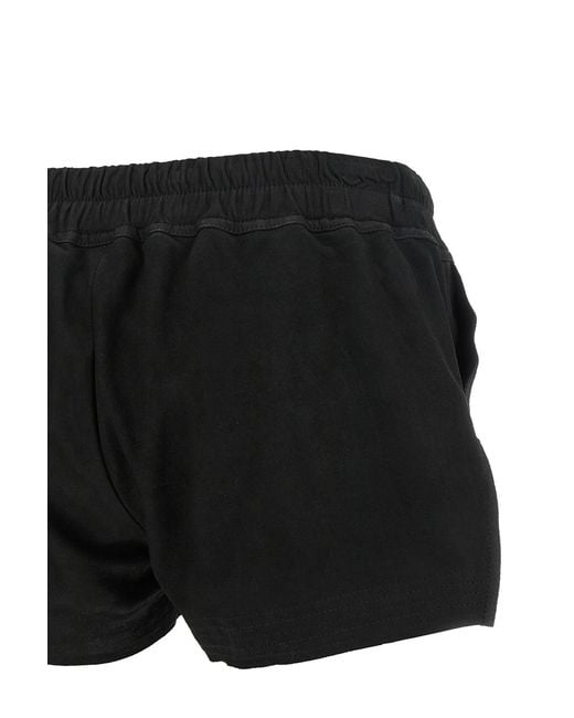 Rick Owens Black Drawstring Shorts