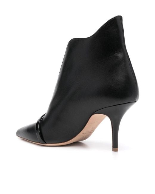 Malone Souliers Black Pointed Ankle Boots