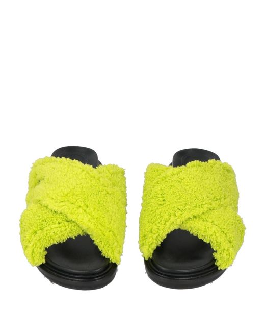 Marni Yellow Round Toe Sandals
