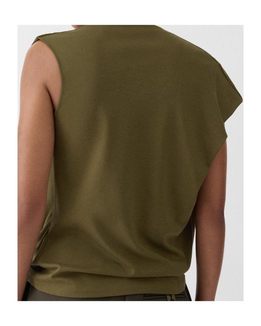 Jacquemus Green The Drap Asymmetric Top