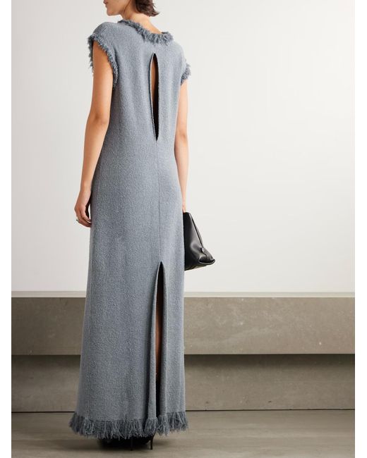 Proenza Schouler Gray Toni Tassel Dress