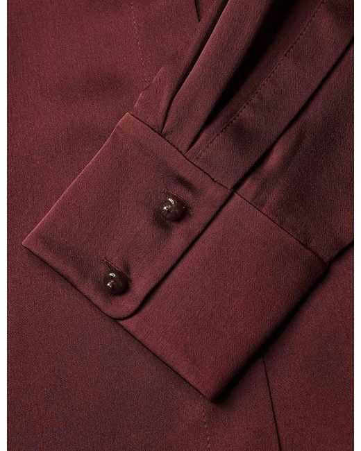 Zimmermann Purple Luna Satin Shirt