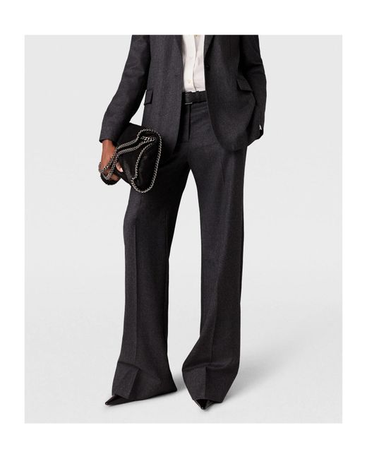 Stella McCartney Blue Low-Rise Flared Trousers