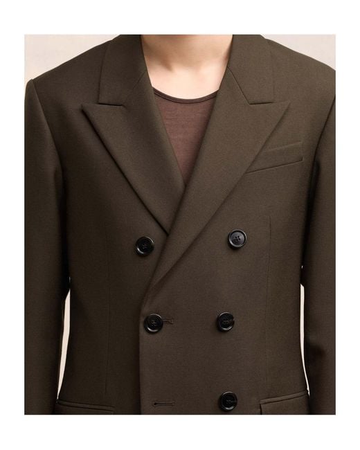 AMI Green Ami Alexandre Mattiussi Double Breasted Blazer for men