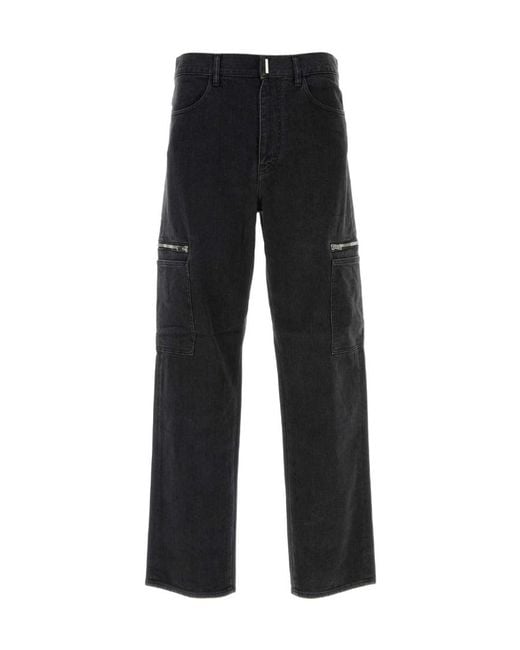 Givenchy Black 4G Printed Cargo Pants for men