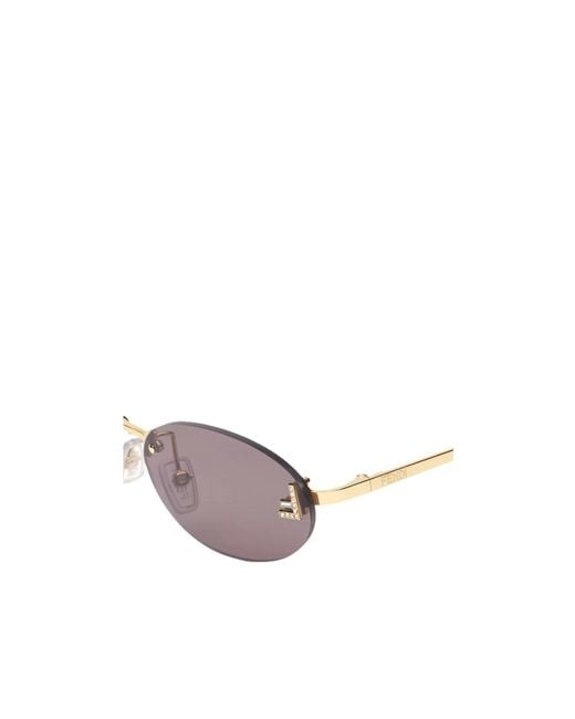 Fendi Multicolor Eyewear Oval Frame Sunglasses