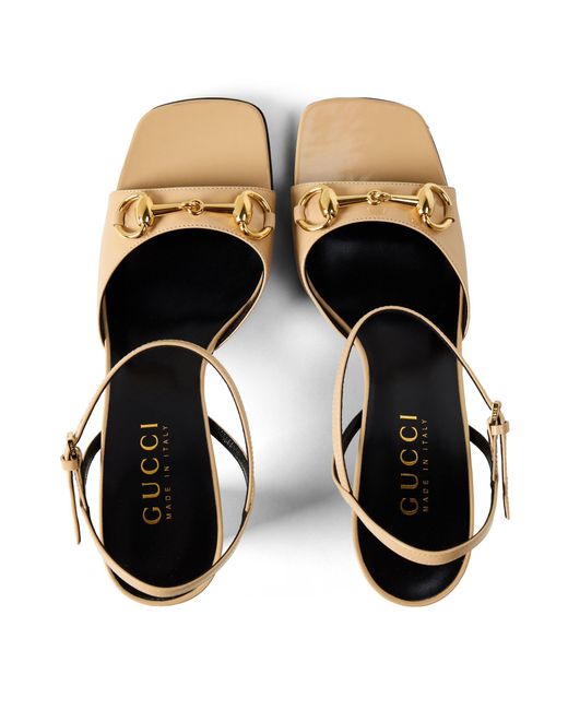 Gucci Metallic Simple High-Heeled Sandals