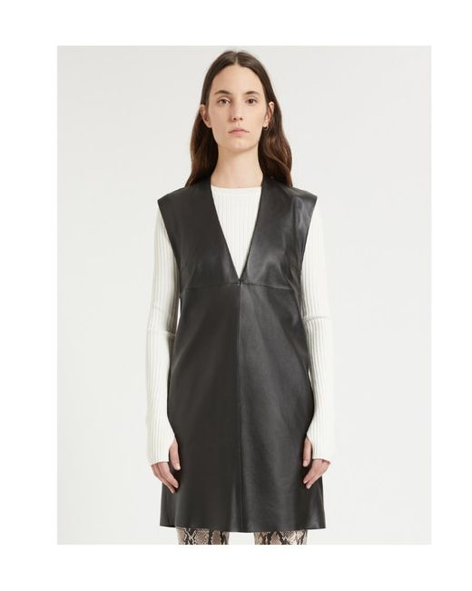 Sportmax Black V-Neck Dress