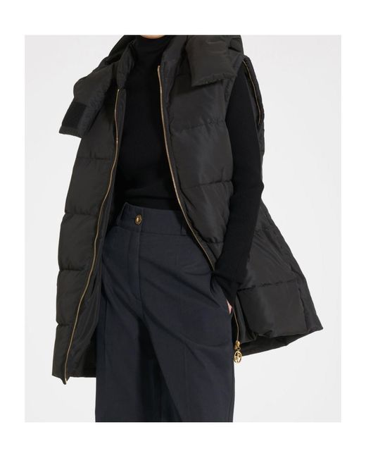 Patou Black Zip-Up Hooded Jacket
