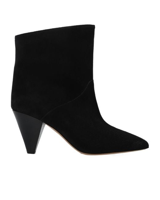 Isabel Marant Black Larta Pointed-Toe Ankle Boots