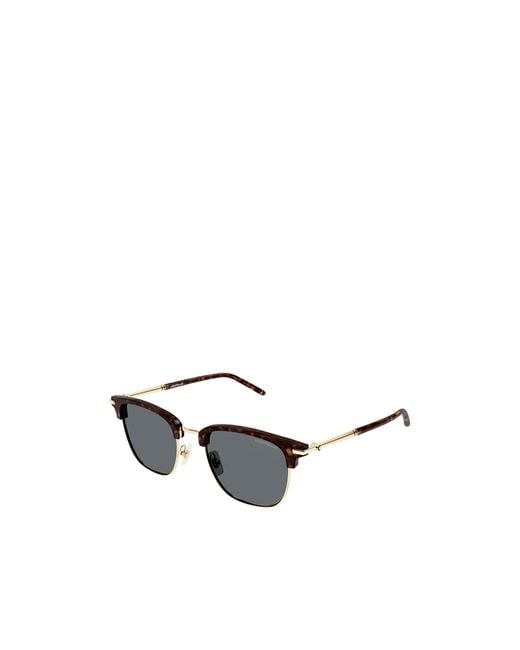 Montblanc Multicolor Eyewear Square Frame Sunglasses for men