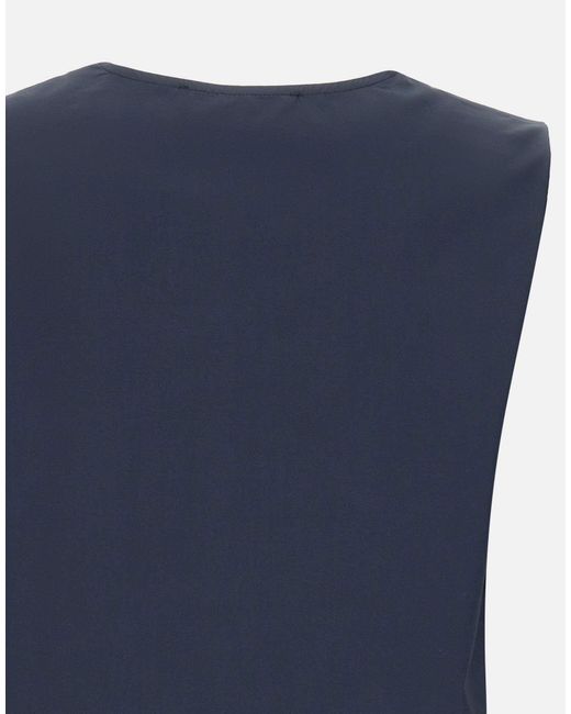 Kaos Blue Sleeveless Top
