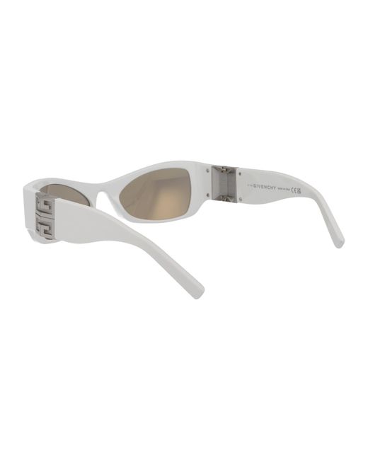 Givenchy White Eyewear Rectangular Frame Sunglasses for men
