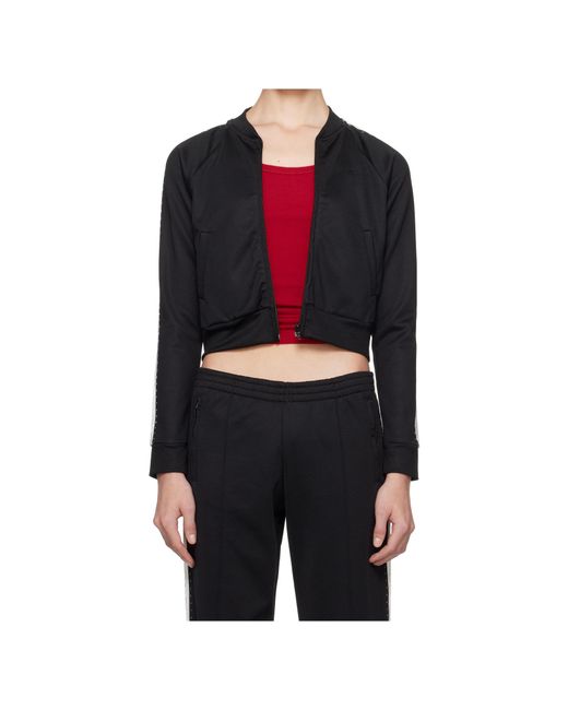Re/done Black Logo Embroidered Casual Jacket
