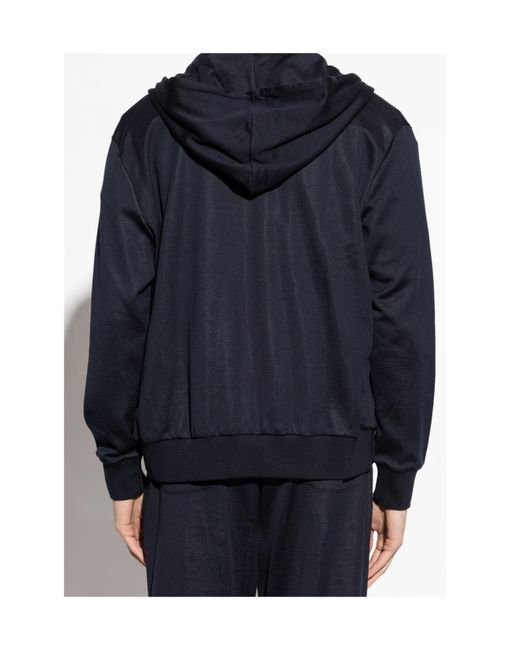 Eleventy Blue Classic Zip-Up Hoodie for men