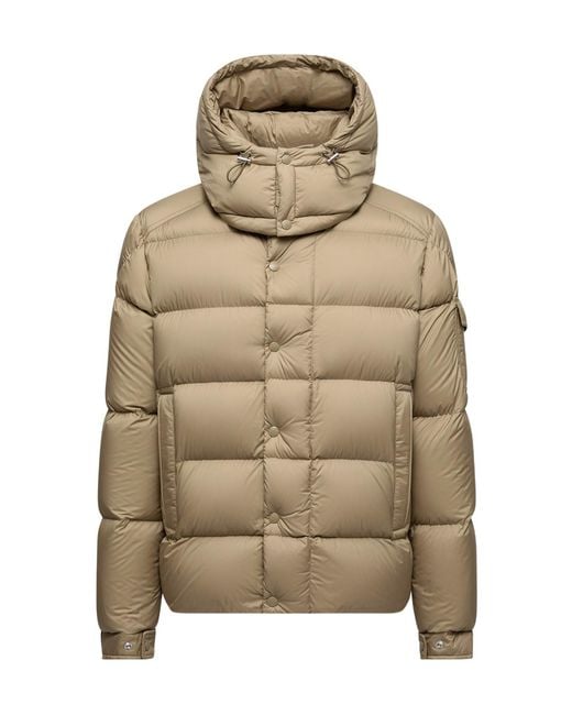 Moncler Natural Maya 70 Hooded Short Down Jacket for men