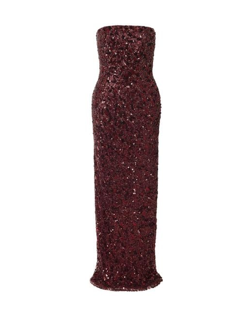 Jenny Packham Red Sirocco Sequined Tulle Gown