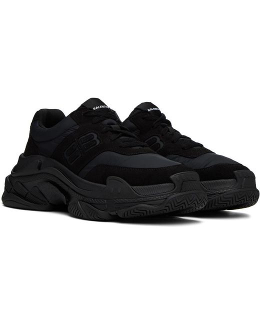 Balenciaga Black Triple S Sneakers for men