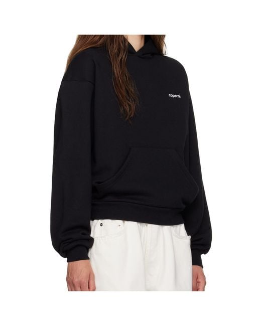 Coperni Black Logo-Print Hoodie
