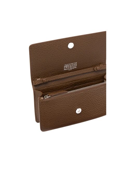 Maison Margiela Brown Chain Flap Wallet