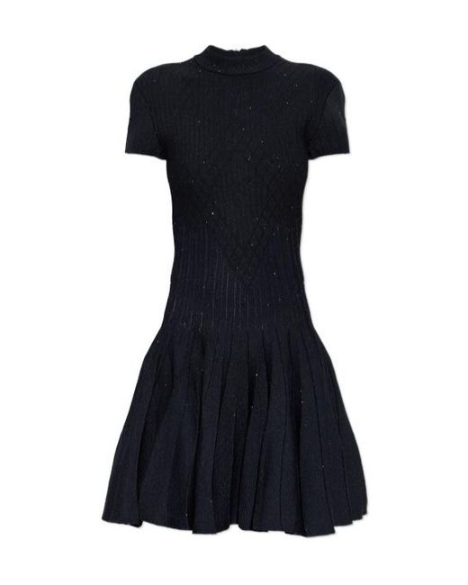 Balmain Black Short Sleeve Dress