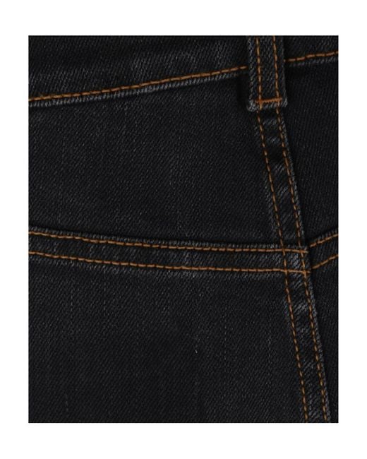 McQueen Black Slim Fit Bootcut Jeans