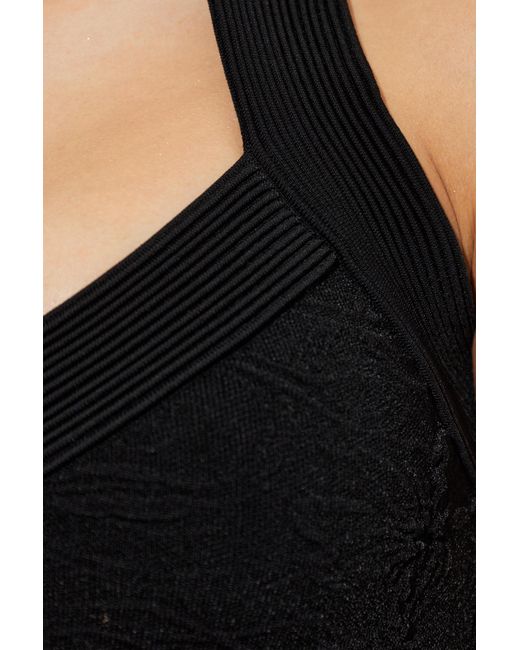 Balmain Black Halter Neck Dress
