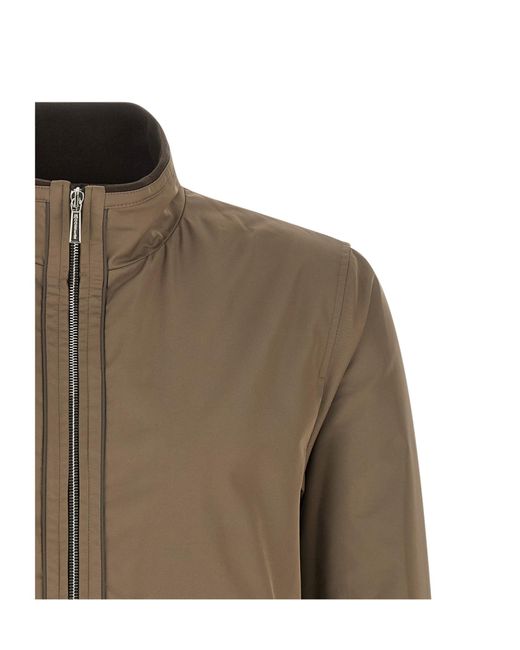 Moorer Green Manetti-Wk Bomber Jacket for men