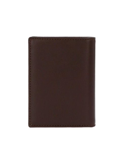 Comme des Garçons Brown Logo Folding Wallet for men